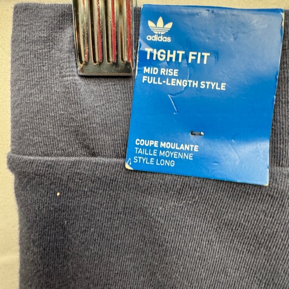 Adidas Navy Leggings with Logo - Picture 9 of 11